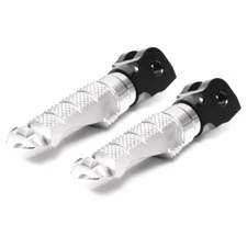 R-FIGHT Silver CNC Rider Foot Pegs For Honda CBR600F (PC41) 12 13 14 15
