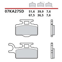 Brembo VORDERRAD-BREMSBELAGE-KIT Fur Suzuki Rm 65 03-05-COD. 07KA27SD