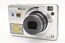 Sony Cyber Shot DSC-W120 Silver Digital Camera 7.2MP 4x Zoom 2.5in LCD Japanese
