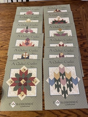 ALL 12 COMPLETE Thimbleberries A Quilter's Garden Quilt Patterns Leaflets 2001