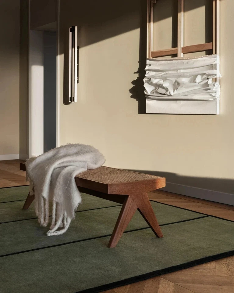 Hand Tufted Modern Mälarstrand 100% Wool Rug Design Bedroom, Living Room Rug - Image 3 of 4