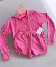 NWT JUICY COUTURE Bling Logo Sweatshirt Shorts Set Pink