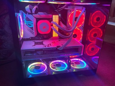 Screaming Fast Gaming Computer - All White - Core i9 RTX 4090 ASUS ROG