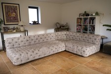 Luxury George Smith Two-Piece Modular Corner Sofa