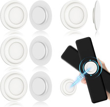 4Pcs Magnetic Remote Control Holder, Upgrades Silicone Wall Mount White