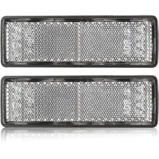 Reflektor Weiß, Rechteck, selbstklebend, 97.7x32x9mm, Rückstrahler, Katzenauge