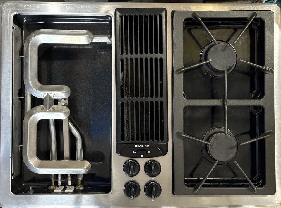 JennAir JGD8130AD 30” Parrilla/quemador modular de tiro descendente de gas inoxidable Foto 4 de 4