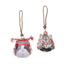 Two Can Cat Ornament A/2