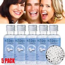 5 PACK Temporary Tooth Repair Granules Broken Tooth Moldable Adhesive Teeth Gap