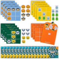 Tic Tac Toe Set 16 StüCk Tiere Gastgeschenke Kindergeburtstag Mitgebsel Bonnyco