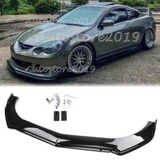 For Acura Rsx 2002-2006 Front Bumper Lip Splitter Spoiler Body Kit Gloss Black
