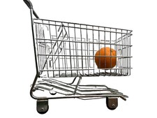 Mini Metal Children's Shopping Cart