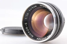 [Near MINT] Nikon Nikkor-S Auto 50mm f1.4 Chrome Lens From JAPAN
