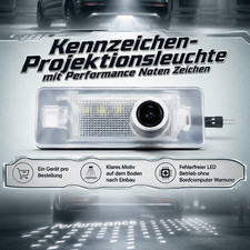 LED Projektorleuchte Nummernschild Performance Zeichen F�r BMW 1 2 3 4 5 X1-X6