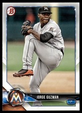 2018 Bowman Draft Jorge Guzman Miami Marlins #BD-66