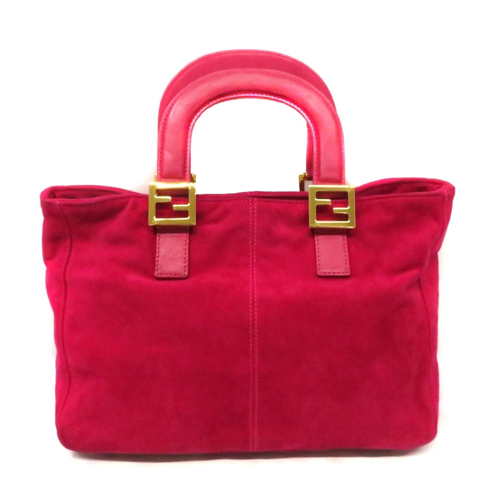 Fendi — Fendi Suede Handbag 26693 Women's KNB1665 #KNB1665