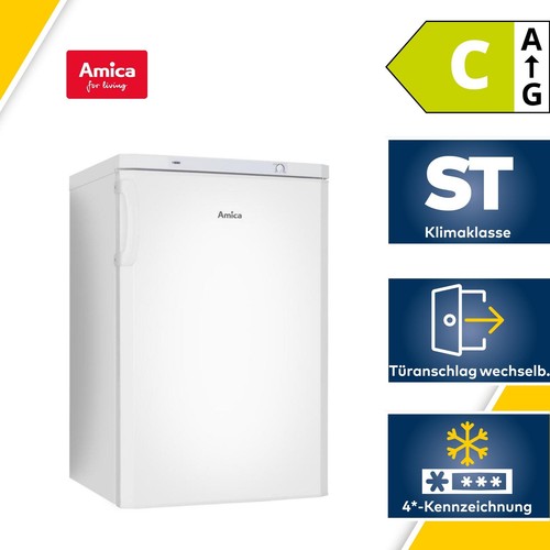 Amica GS 321 100 W Stand Gefrierschrank, 55 cm breit, 80 L, Inverter Kompressor, - Bild 1 von 4