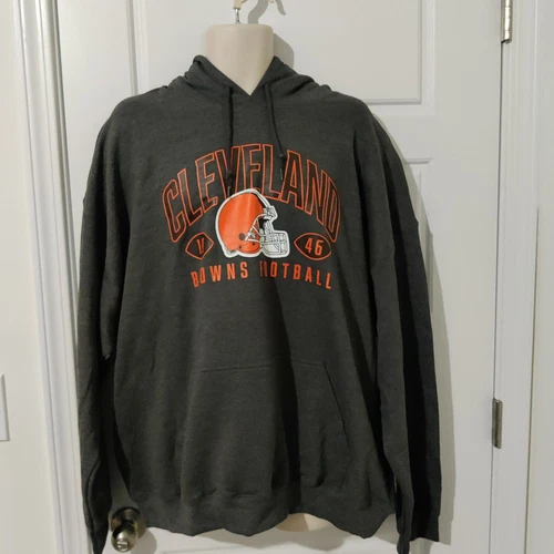 VETEMENTS Felpa con cappuccio NFL Apparel Cleveland Browns taglia 2XL nuova con etichetta