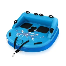 Goplus Inflatable Towable Tubes for Boating, 1-2/1-3 Riders Water Sports Tube...