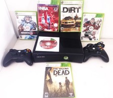 XBox 360 Slim 250GB Console 6 GAME MEGA BUNDLE! CLEAN/TESTED! 2 CONTROLLERS🔥