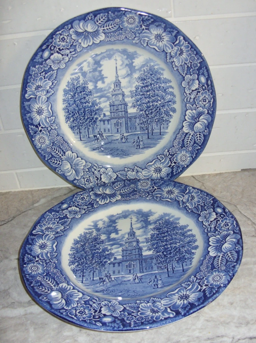 Liberty Blue Plate Independence Hall for sale | eBay