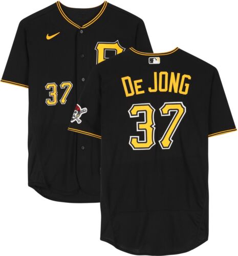 Chase De Jong Pittsburgh Pirates Player-Issued #37 Home Jersey 2023 MLB Season - Picture 1 of 3