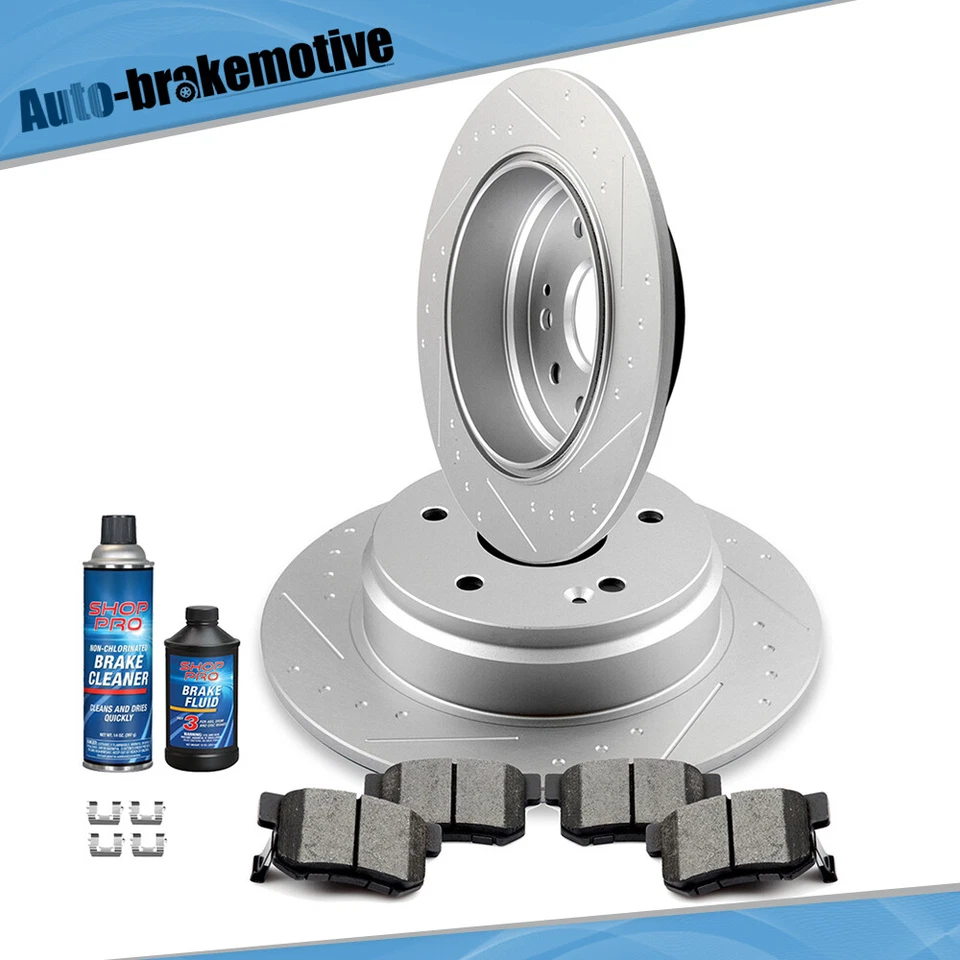 ЗАДНИЕ ТОРМОЗНЫЕ ДИСКИ И КЕРАМИЧЕСКИЕ КОЛОДКИ УНИВЕРСАЛЬНЫЕ ДЛЯ ACURA TL 1999-2003 - Изображение 2 из 4