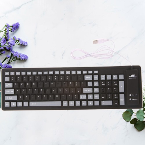 1Pc 103 touches clavier en silicone clavier en silicone pliable clavier filaire - Photo 10/12