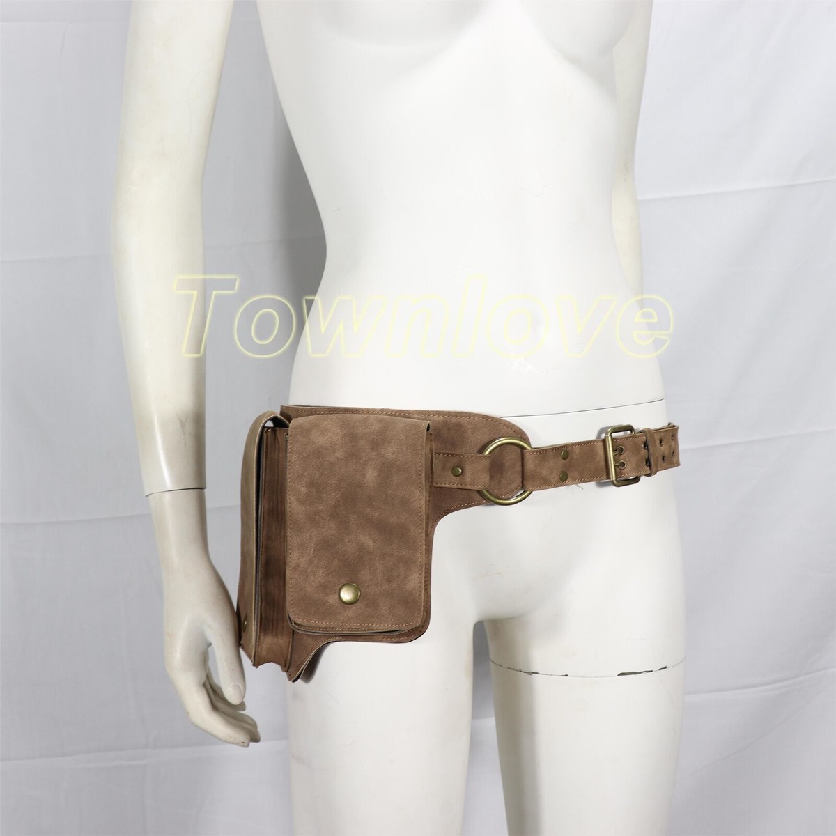 Adjustable Leather Utility Belt Pocket Women Vintage Hip Bag Waist Pack Adjustable Leather Utility Belt Pocket Women Vintage Hip Bag Waist Pack
