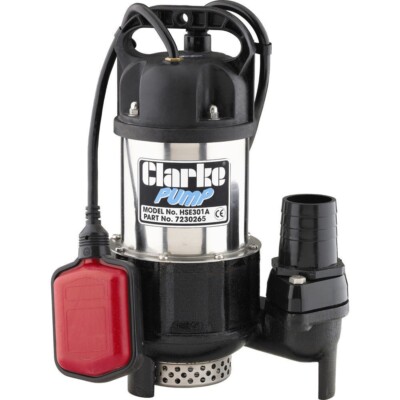Clarke HSE301A 2'' H/Duty Tauchwasserpumpe mit Schwimmerschalter (110V)