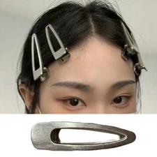 Hollow Triangle Hairpins Hair Accessories Alloy Duckbill Clip Elegant Fashion US