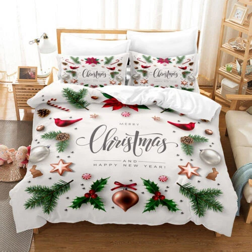 Christmas Greetings Bedding Set | Christmas Gift | Christmas Decor