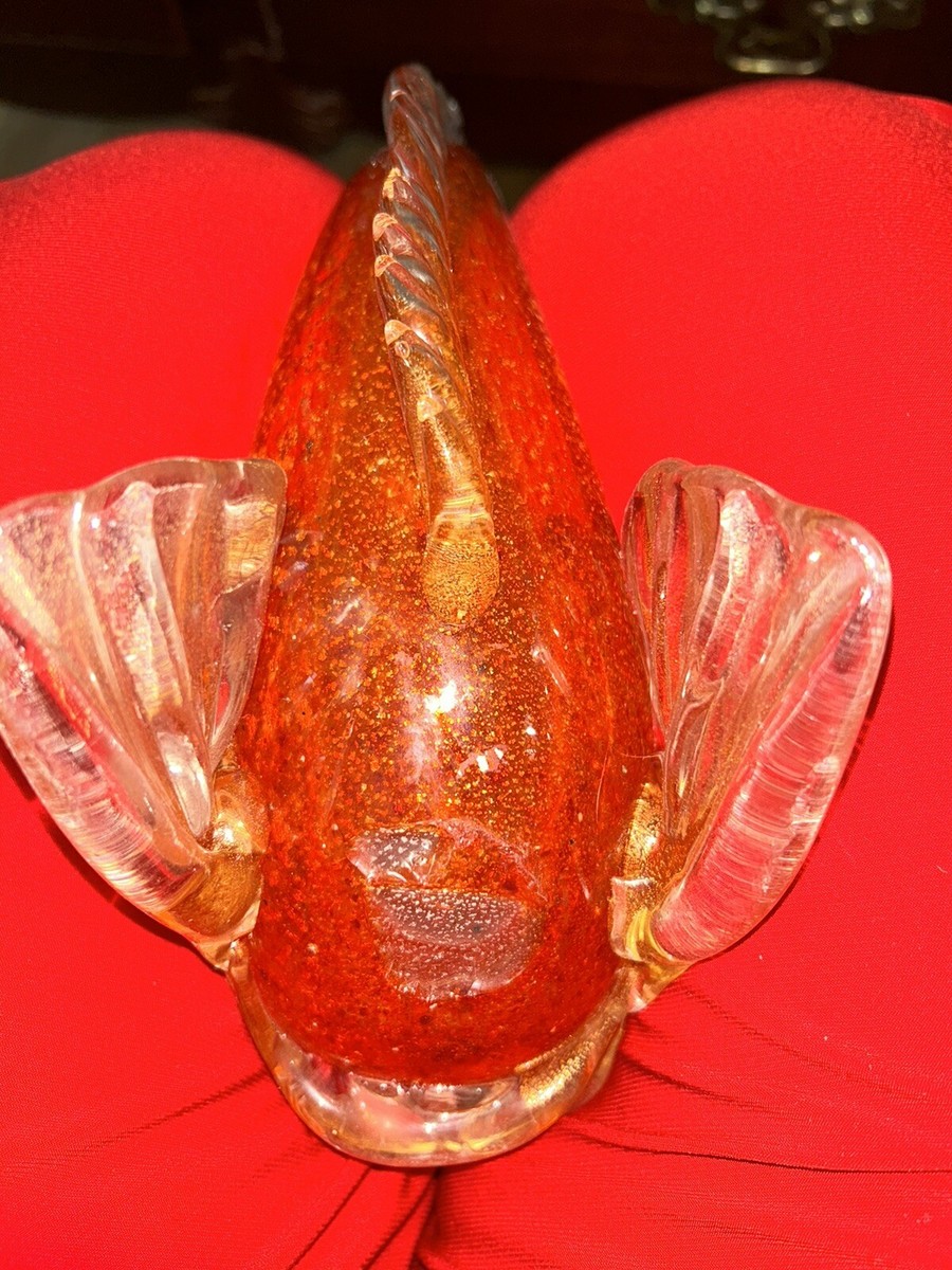 マルコリン・アート・クリスタル 魚 M240 Murano glass fish 030 — White Pine Artisan Market