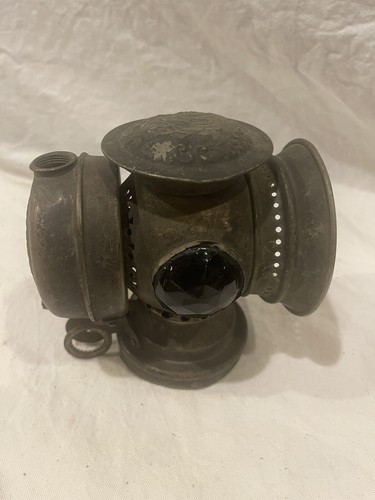 1890-1899 U.S.A. Badger Brass MFG. Solar Bicycle Lantern (for Part Or Repair) - Picture 2 of 11