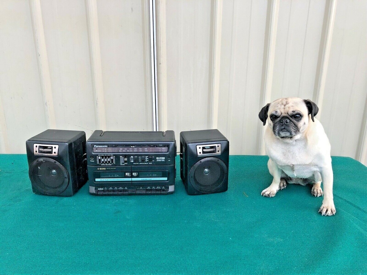 Vintage Panasonic Boombox RX-CT810 AM/FM Dual Cassette Player