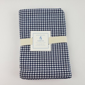 Pottery Barn Kids Blue Gingham Check Sabrina Toy Chest Basket