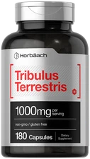 Tribulus Terrestris | 1000mg | 180 Capsules | For Men and Women | by Horbaach