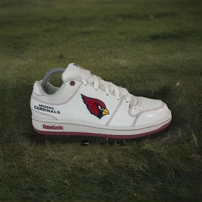 Reebok NFL Arizona Cardinals Athletic Shoes Sneakers White and Red Mens Size 8