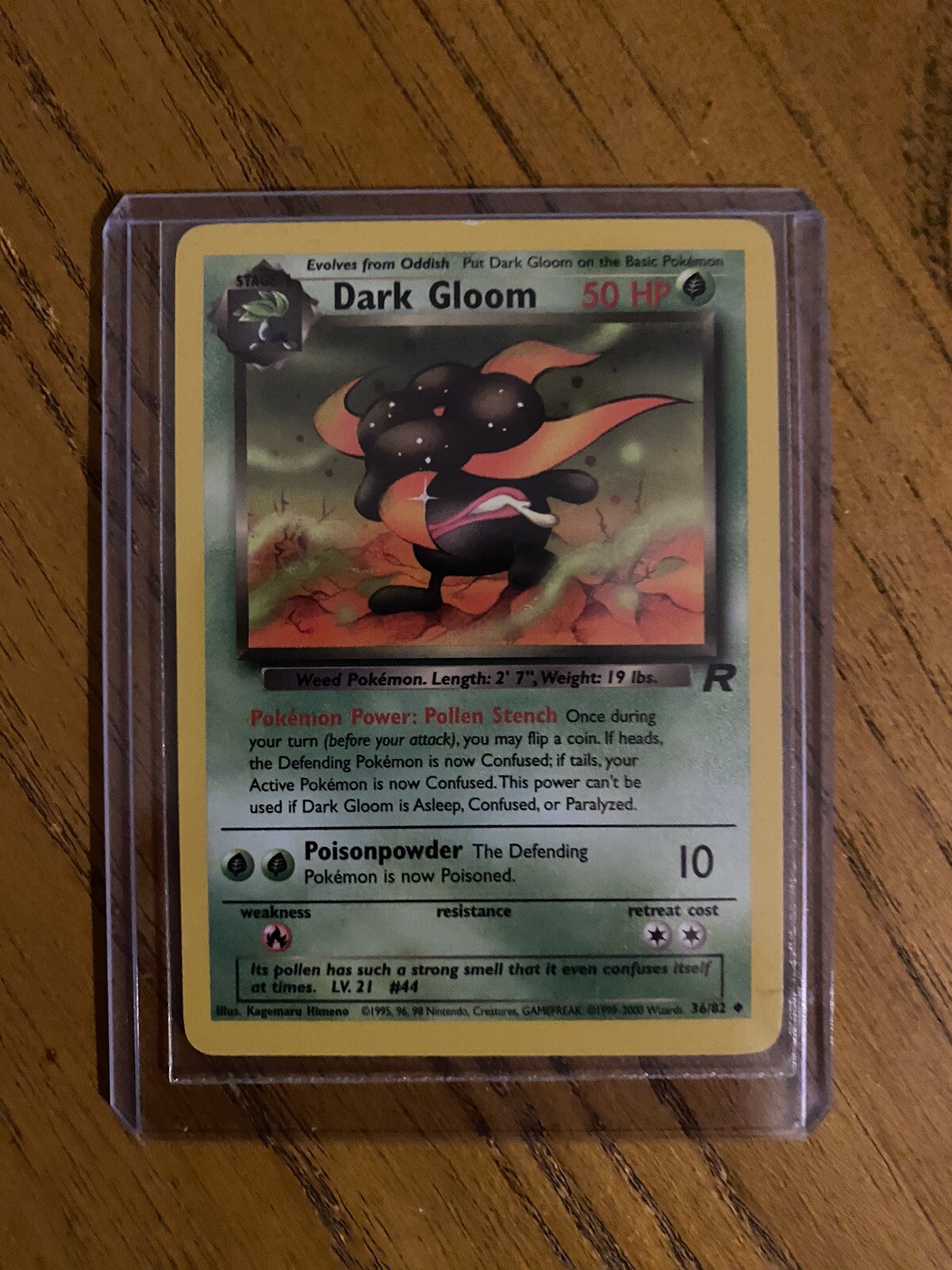 Pokemon TCG - Dark Gloom 36/82 Team Rocket Base Set WOTC Card - NM