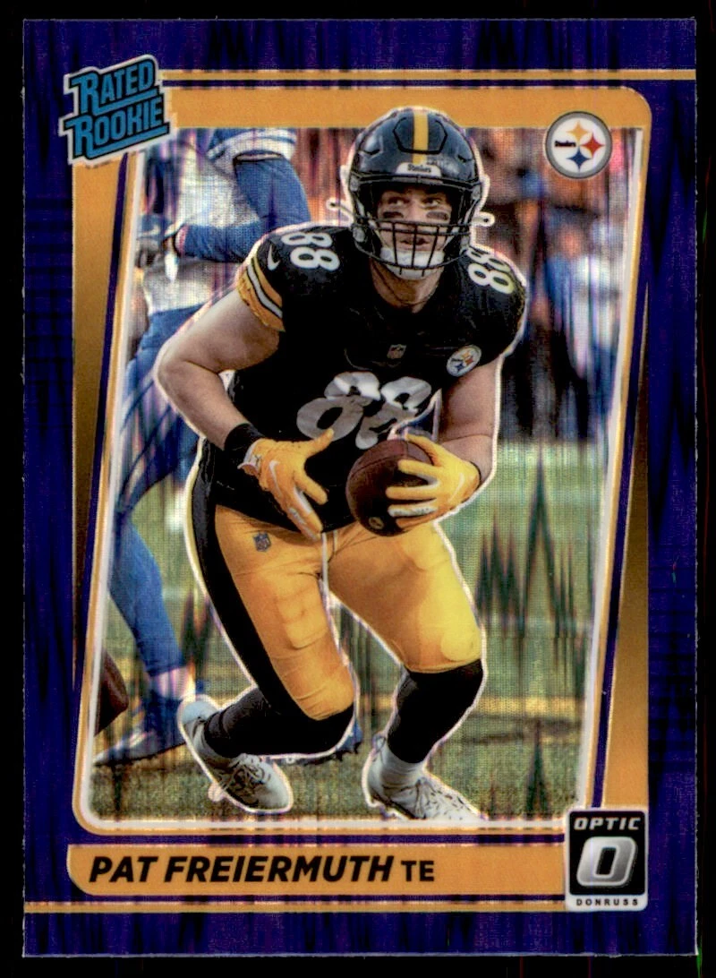 2021 Donruss Optic Purple Shock Pat Freiermuth Pittsburgh Steelers #232