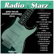 RADIO STARZ KARAOKE DISC CD G RSZ620 18 SONG JAMES TAYLOR HITS cdg FIRE  RAIN 