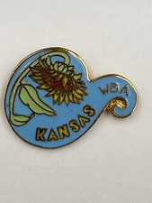 Vintage Bowling WBA Kansas Lapel Pin Brooch Vintage Bowling WBA Kansas Lapel Pin Brooch