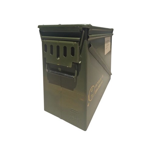 USGI M548 (20mm) Ammo Can – Military Steel Box Ammo Storage - Used
