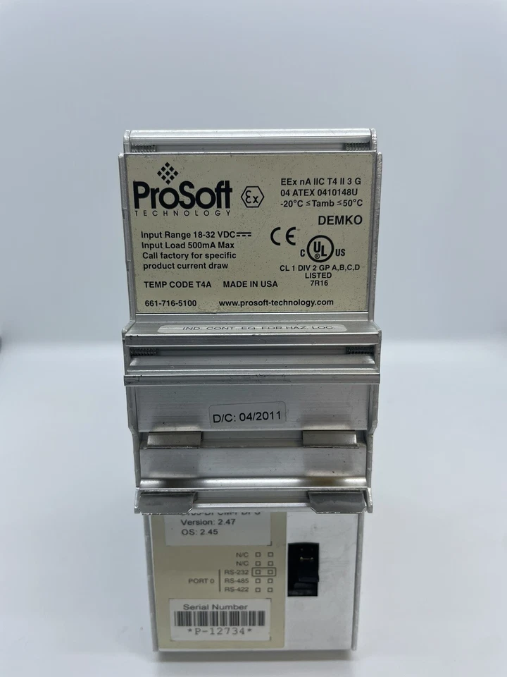 Puerta de enlace ProLinx Prosoft 5105-DFCM-PDPS 2,46 VS protocolo especializado 500 m Foto 2 de 4