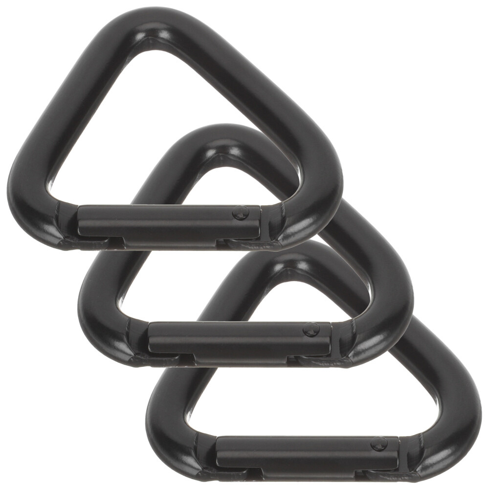 3Pcs Triangle Carabiner Aluminum Alloy Travel Small Carabiners