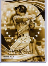 Mookie Betts 2019 Topps Update Perennial All-Stars 5x7 Gold #PAS-50 /10 Red Sox 