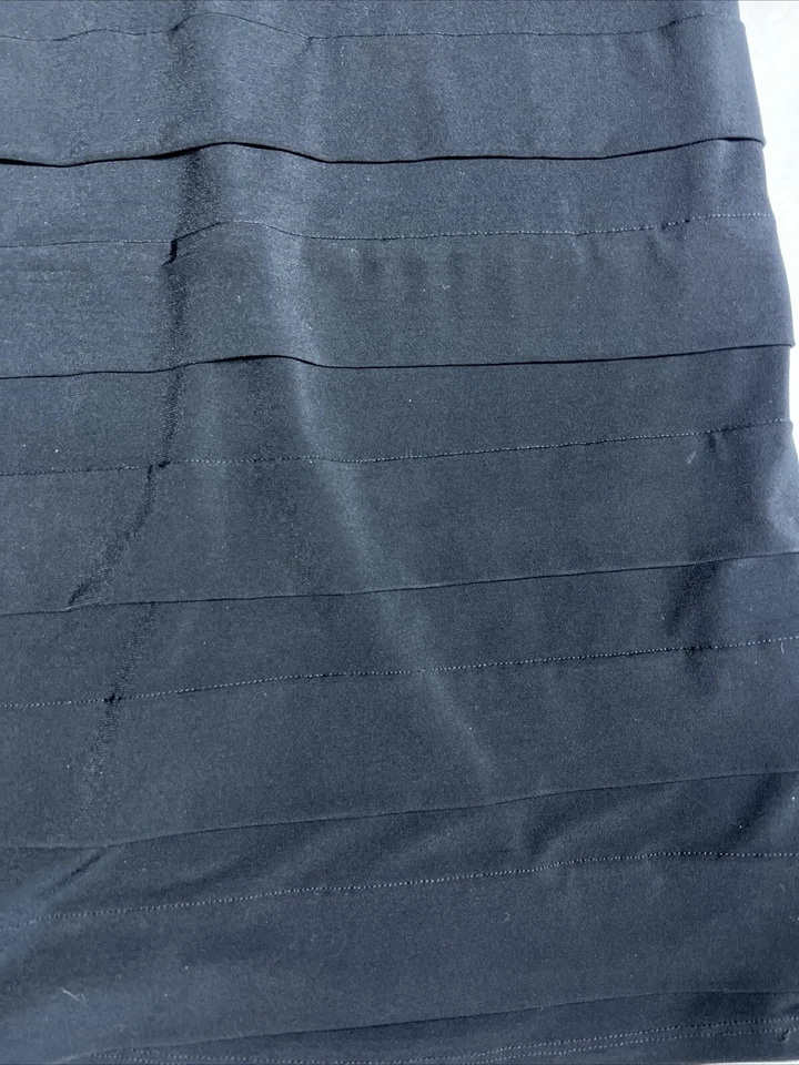 Melrose Black Dress Sequin Mesh Flutter Sleeves Semi Formal Cocktail Bodycon 10 - Image 2 of 4