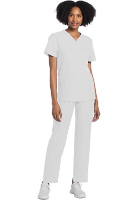 Cherokee WW Originals Scrubs Unisex V-Neck Top CK778A WHT White