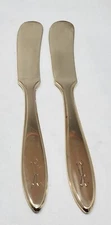 Dirigold Dirilyte Goldware Regal Flatware Silverware Butter Spreader Knife