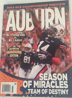 Auburn vs. Florida State Jan. 2014 BCS Championship Edition Preview Magazine 